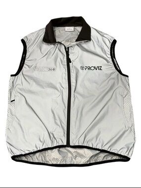 Proviz Reflect360 Gilet Men’s Cycling Vest Reflective Hi-Vis Full Zip 4XL